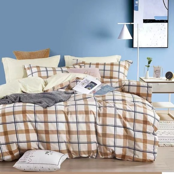 QQHOME-3pc 100% cotton duvet cover set - Picture 1 of 1